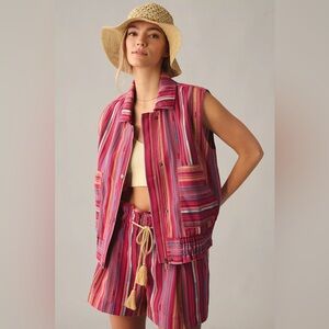Anthropologie Multicolor Striped Set